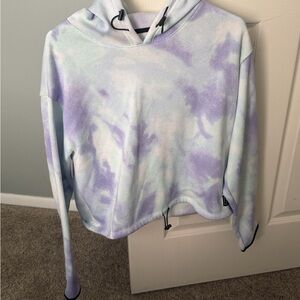 PINK Victoria's Secret Pastel Tie-Dye Cropped Hoodie